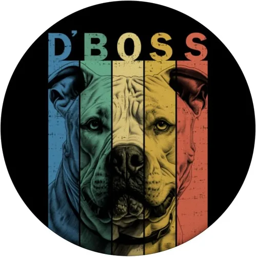 Miniatura 3 de The Funny Dogo Argentino Boss Mom Dad Dog Lover PopSockets Standard PopGrip