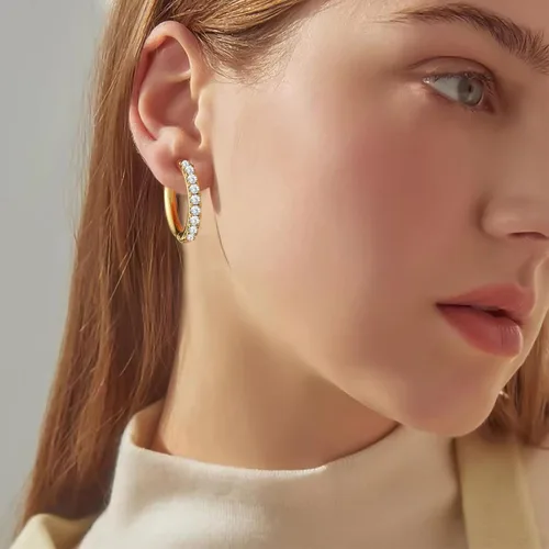 Miniatura 2 de Ongerek Aretes de aro de oro de 14 quilates para mujer, aretes de aro de oro de 14 quilates, aretes de aro pequeños de oro de 14 quilates, aretes