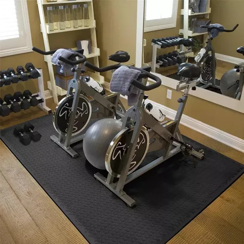 Miniatura 5 de Tapete de ejercicio de rompecabezas, azulejos de espuma EVA entrelazados para protección, tapete de espuma para equipo del hogar y gimnasio
