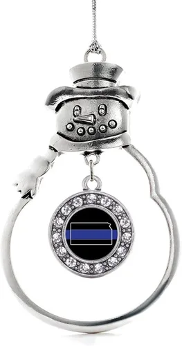Miniatura 159 de Inspired Silver - Roller Queen - Adorno de Navidad plateado - Adorno circular para árbol de Navidad con circonita cúbica - Decoración colgante