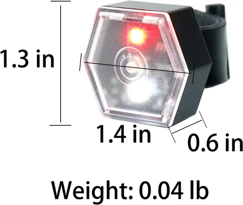 Miniatura 8 de Bike Tail Lights Bicycle Cycling Rear Light USB-C Rechargeable Clip on Strobe LED Safety Light, Running Lights for Runners Flashing Bike Lights for