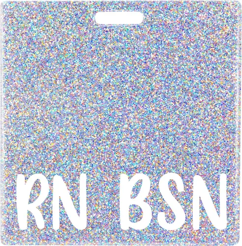 Plifal RN BSN Porta insignia con tarjetero Enfermera Accesorios de enfermería Enfermera registrada Licenciatura en ciencias en enfermería con