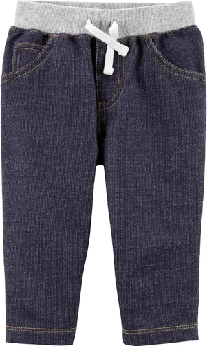 Miniatura 3 de Carter's Pantalones con cordón para bebé niño (3 meses, azul oscuro), Azul oscuro