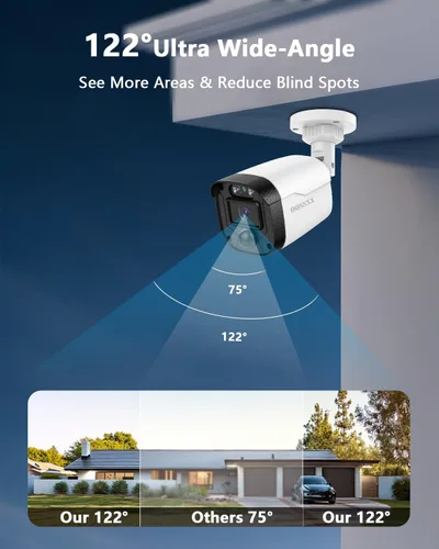Miniatura 2 de OOSSXX Full HD 5MP Definición Sistema de Cámaras de Seguridad Cableado Hogar Exterior Cámaras de Videovigilancia Cámaras CCTV Sistema de Seguridad