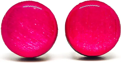 Miniatura 29 de Juego de Aretes de Tuercas, Brillo, 10 mm, Tuercas Redondas para Mujeres, Niñas y Hombres, Hecho a Mano, Postes de Acero Inoxidable para Orejas