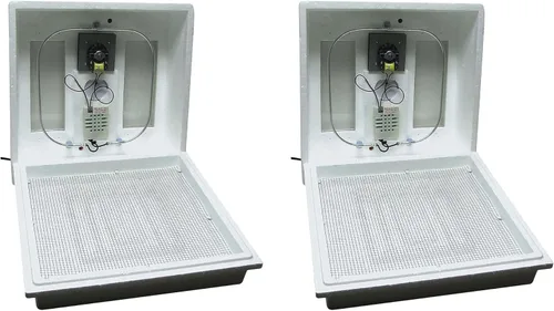 Miniatura 15 de Farm Innovators - Incubadora de aire circulado de 120 voltios y 40 vatios para hasta 48 huevos con pantalla digital fácil de leer y ventana de Aire