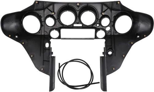 Miniatura 7 de Green-L Juego de carenado interior y exterior de murciélago negro para Harley Touring Street Glide Electra Glide 1996-2013 Carenado exterior e