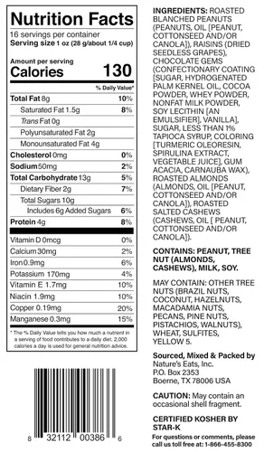 Miniatura 3 de Nature's Eats mezcla de frutos secos para la recuperación muscular, Oz, surtido, 16 Oz