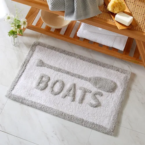 Miniatura 2 de Market & Place Alfombra de baño de barcos, bonita alfombra de baño, divertida decoración de baño para bañera y ducha, alfombras de baño absorbentes