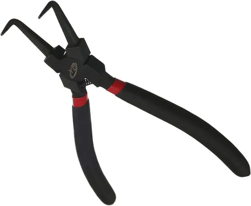 Miniatura 9 de Utoolmart Mango recubierto de plástico de acero de alto carbono de 7 pulgadas de 90 grados, alicates de circlip doblado externo, 1 unids