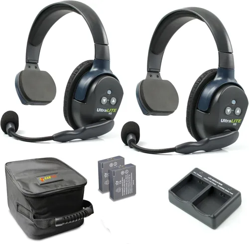 Miniatura 8 de EARTEC UL3S Ultralite-HD Sistema de Comunicación de Intercomunicador Inalámbrico Full Duplex de 3 Personas, Auriculares de Una Oreja, Rango de hasta