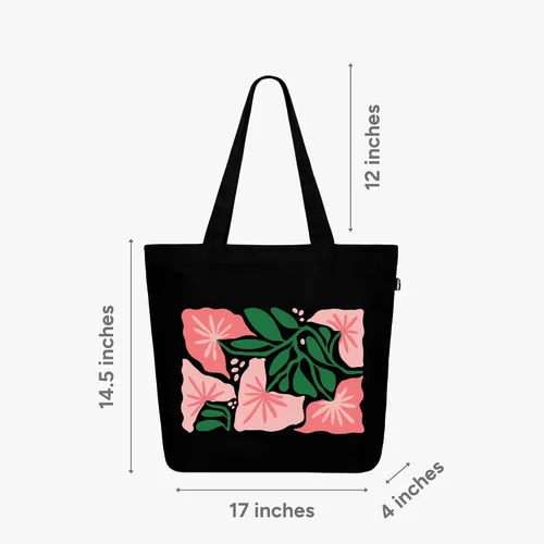 Miniatura 167 de Ecoright Bolsa de lona estética para mujer, bolsa grande con cremallera y bolsillo, bolsa de mano para mujer, para yoga, trabajo, playa
