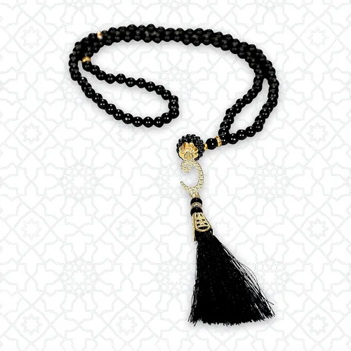 Miniatura 5 de Alfombra de oración musulmana con cuentas de oración, sombrero kufi para hombres y mujeres, 100% transpirable, gorro de calavera negra, tapete