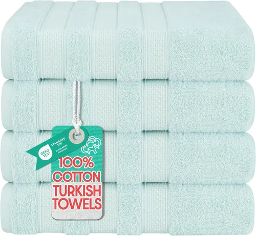 Miniatura 38 de American Soft Linen - Juego de toallas de mano Salem, 4 unidades de lujo de 600 GSM, 100 % algodón para baño, toallas de 13 x 13 pulgadas de mano