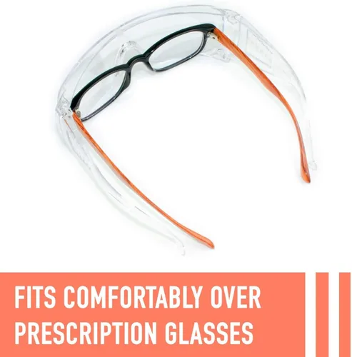 Miniatura 4 de Aqulius OTG - Gafas de seguridad – Lentes de policarbonato a prueba de niebla y antivaho – Gafas de seguridad de bajo perfil sobre gafas