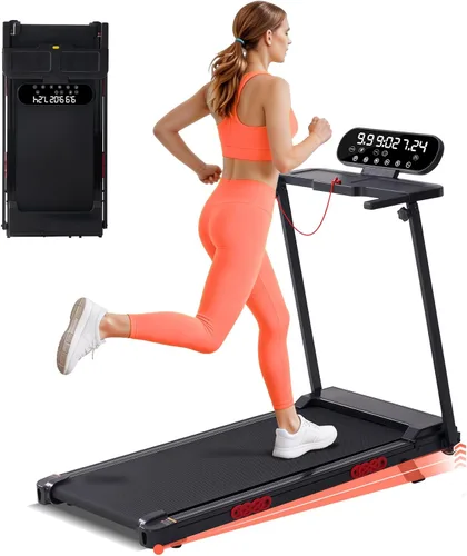 Walking Pad Treadmill with Handle Bar and Incline, 3.5HP Electric Small Treadmills for Home Small Spaces, 0.6-10MPH Portable Mini Treadmills for