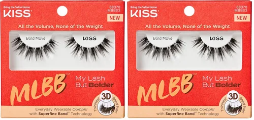 Miniatura 12 de KISS My Lash But Better, Pestañas Postizas, 'Tan Real', 12mm, Incluye 1 Par De Pestañas, Fácil De Aplicar, Racimos De Pestañas Reutilizables