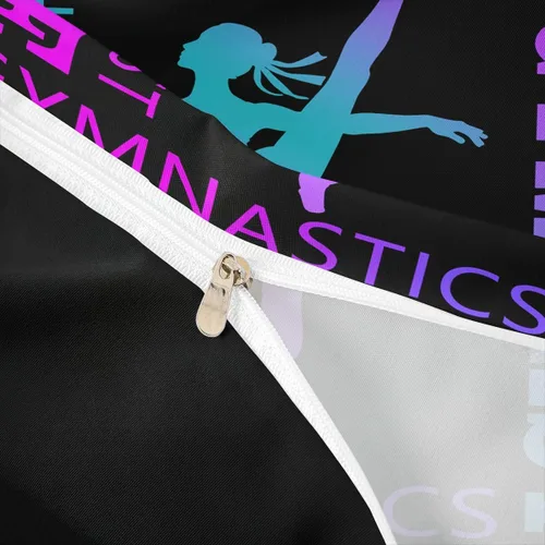 Miniatura 5 de Feelyou Love Gymnastics - Juego de ropa de cama de gimnasia para niñas y niños, ejercicios de suelo, ballet, funda de edredón decorativa de Multi 902