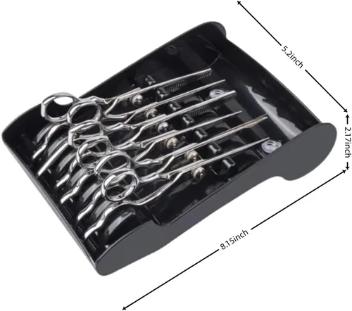 Miniatura 5 de Tujuna Estante profesional para peluquería, tijeras de peluquería, bandeja de almacenamiento, bandeja de almacenamiento de tijeras de ABS disponible