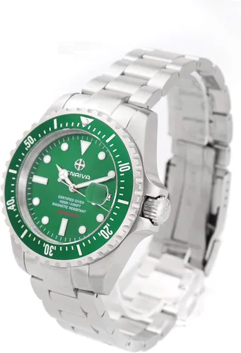 Miniatura 2 de ENRIVA Men's 1000m Automatic Pro Diver Watch Aluminium Bezel Diving Watches Self-Wind Professional Diver Watches for Men