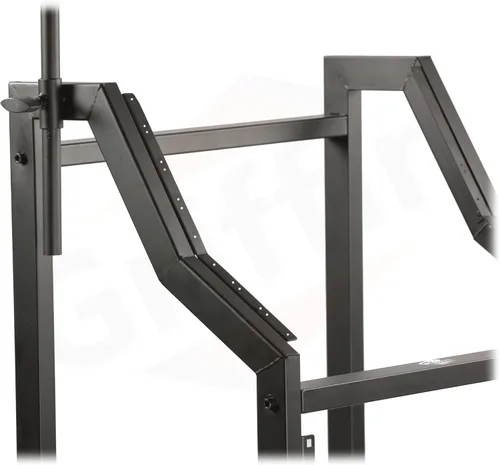 Miniatura 3 de GRIFFIN Soporte de carrito de montaje en rack y plataforma mezcladora superior 25U (serie Studio-XPRO Steel) - Soporte para cabina de música rodante