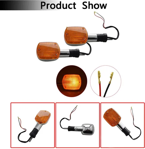 Miniatura 2 de waltyotur 1 par de luz intermitente de luz intermitente para motocicleta VT VLX STEED VTX