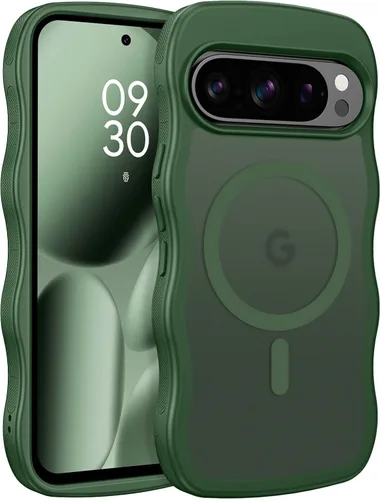 Miniatura 13 de BENTOBEN Magnetic for Google Pixel 10 Case Cute, Curly Wavy Pixel10 Case [Compatible with MagSafe], Anti-Slip Shockproof Matte Slim Women Girls Boys