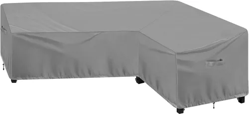 Miniatura 16 de OutdoorLines Funda seccional curvada impermeable para exteriores, resistente a los rayos UV, resistente al viento, para terraza, césped y patio