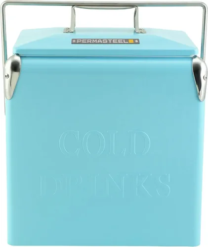 Permasteel 14-Qt Portable Beverage Cooler for Camping, Beach, Picnic Turquesa