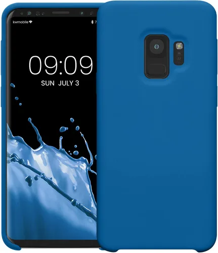 Miniatura 8 de kwmobile Funda compatible con Samsung Galaxy S9 - Funda de silicona TPU con acabado suave - Blue Reef
