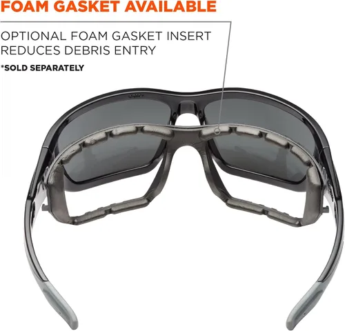 Miniatura 5 de Ergodyne 57000 Skullerz Baldr - Gafas de seguridad, montura negra, lente transparente