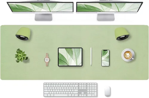 Miniatura 45 de Bloss Almohadilla de escritorio de cuero y reposamuñecas para teclado, alfombrilla grande para mouse + almohadilla para teclado + soporte de muñeca