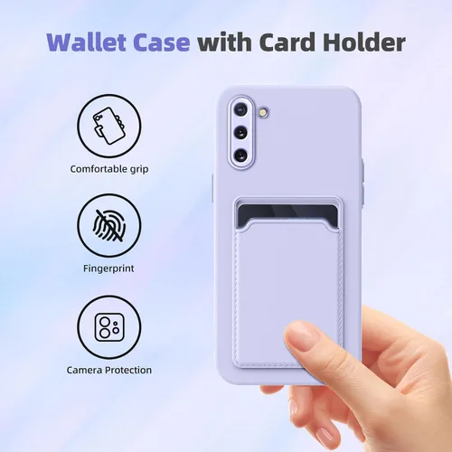Miniatura 5 de Funda para Samsung Galaxy Note 10 con ranura para tarjeta de crédito TPU suave TPU silicona resistente a los arañazos delgada ranura para tarjeta