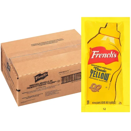 Miniatura 13 de Bolsa dispensadora de mostaza amarilla clásica de French's con ajuste, 1.5 galones - Una bolsa de 1.5 galones de mostaza amarilla clásica