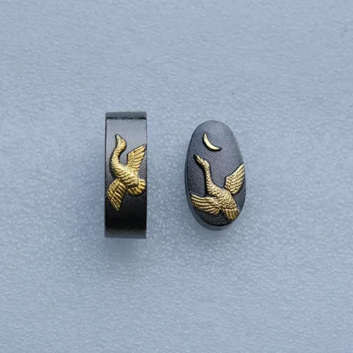 Miniatura 11 de Espada samurái japonesa KOSHIRAE – Aleación de Fuchi Kashira 01-44