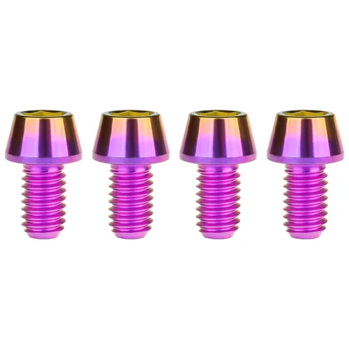 Miniatura 28 de Titanio Ti M6 x 10 16 18 20 25 30 35 40 45 50 55 60 2.559 in Allen - Tornillos hexagonales de 2.559 in, tornillos cónicos, paquete de 4