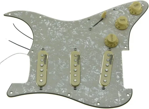 Miniatura 3 de Dopro Golpeador de guitarra cargado con pastillas Wilkinson precableado ST Pickguard para Estados Unidos/México, fabricado en FD Stratocaster Aged