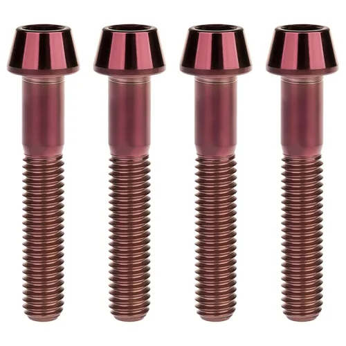 Miniatura 109 de Titanio Ti M6 x 10 16 18 20 25 30 35 40 45 50 55 60 2.559 in Allen - Tornillos hexagonales de 2.559 in, tornillos cónicos, paquete de 4