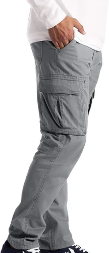 Miniatura 3 de Cargo Pants for Men Baggy Relaxed Fit Causal Work Trousers Outdoor Hiking Cargo Sweatpants Pockets Athletic Joggers
