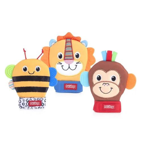 Miniatura 7 de Nuby Happy Handimals - Manopla de dentición, abeja