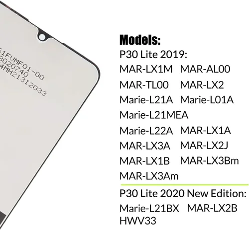 Miniatura 4 de Reemplazo para Huawei P30 Lite Nova 4e Pantalla LCD para P30 lite Nueva Edición MAR-LX2B MAR-LX3A MAR-LX2 MAR-LX2 MAR-L21 MAR-LX3 MAR-LX1 Pantalla