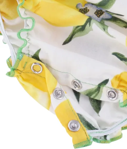 Miniatura 4 de Mameluco con Volantes y Estampado Floral para Bebé Niña Ropa de Verano