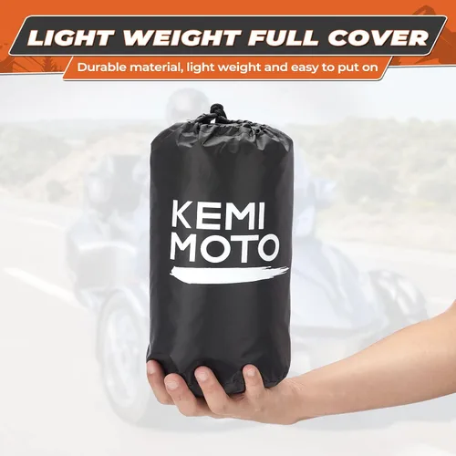 Miniatura 8 de KEMIMOTO Funda Completa Compatible con Can-Am Spyder RT/RT Limited 2010-2019 Funda con Tiras Reflectantes A Prueba de Polvo, Resistente al Agua