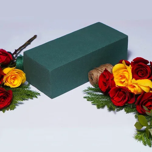 Miniatura 3 de FLOFARE Paquete de 6, bloques de espuma floral secos y húmedos para flores frescas y artificiales, cada uno