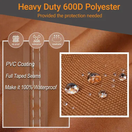 Miniatura 2 de NettyPro Cubierta de parrilla para parrilla al aire libre de 60 pulgadas, impermeable, resistente, cubierta de barbacoa de gas para exterior Weber