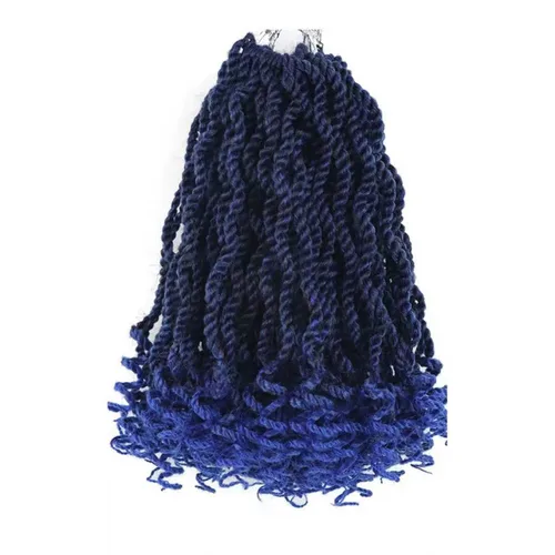 Miniatura 77 de Cabello rubio de ganchillo para mujeres negras, trenzas senegalesas onduladas de ganchillo de 12 pulgadas, trenzas kinky de ganchillo cortas 27613