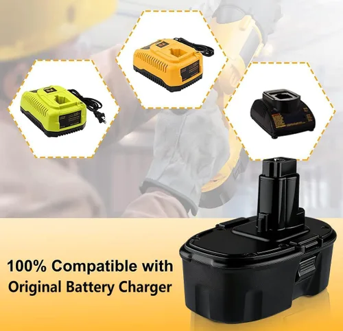 Miniatura 5 de Batería de repuesto de 18 V para DeWALT: 18 voltios 5.0Ah XRP DC9096 Ni-Mh Baterías compatibles con DC9098 DC9099 DW9095 DW9096 DW9098 Herramientas