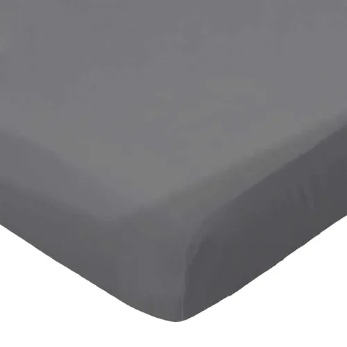 SheetWorld - Sábana bajera ajustable 100% de franela de algodón para Graco de 27 x 39 pulgadas, franela - gris oscuro, fabricada en Estados Unidos