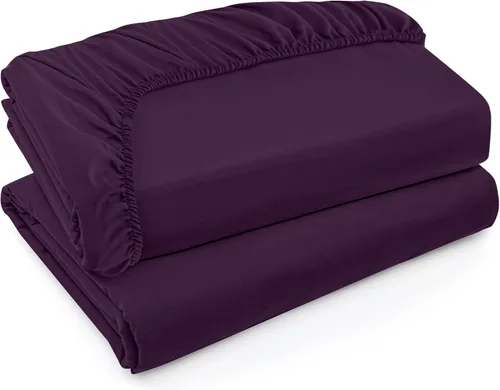 Miniatura 51 de Utopia Bedding Sábana Bajera Completa Ajustada - Sábana de Fondo - Bolsillo Profundo - Microfibra Suave - Resistente al Encogimiento y la Azul Spa