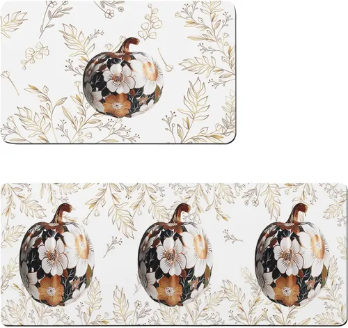 Miniatura 6 de Lujosa alfombra de baño de calabazas para bañera, antideslizante, de secado rápido y absorbente, de tierra de diatomeas, tapete de cocina, tapete